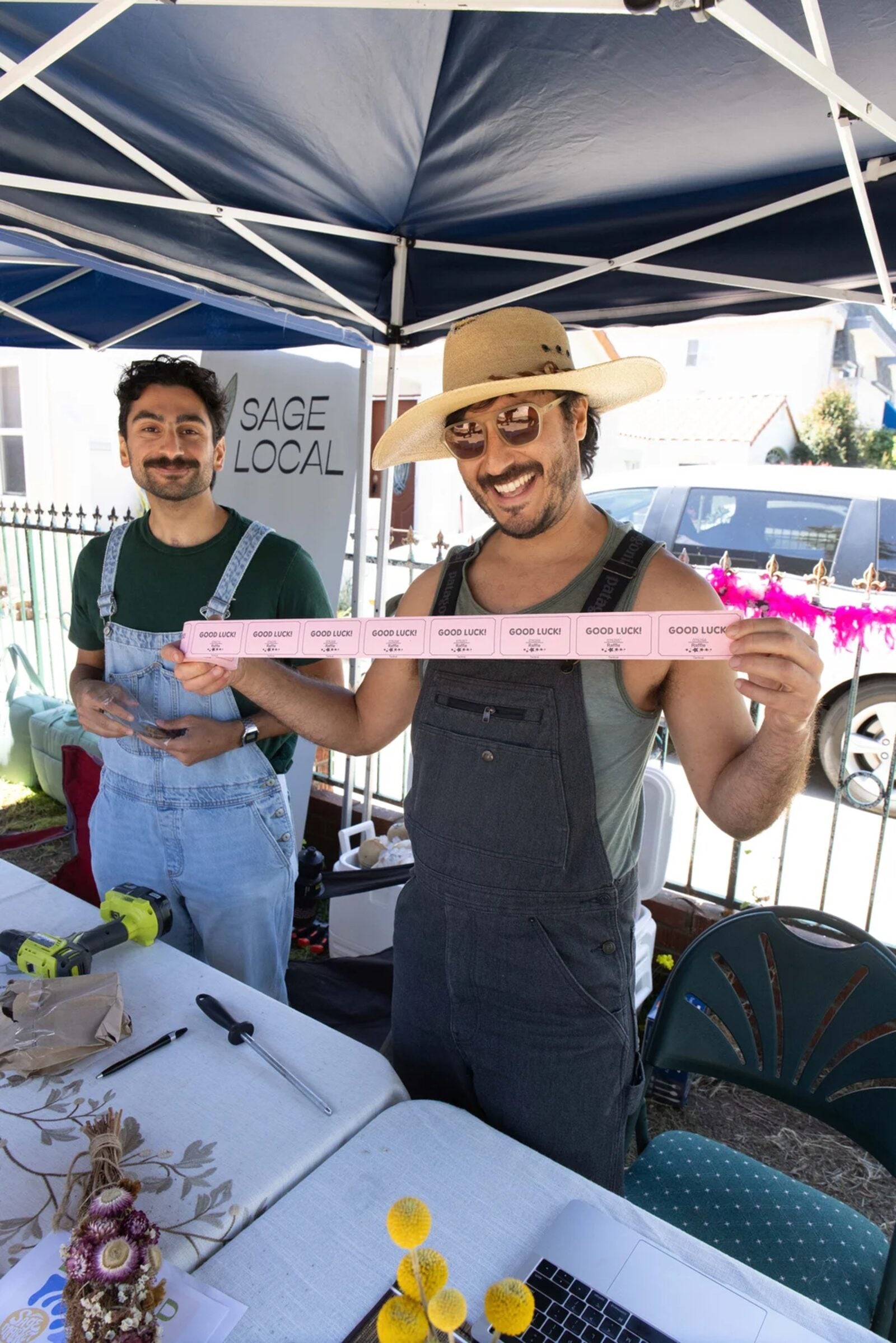Sage Local founders at their vendor booth